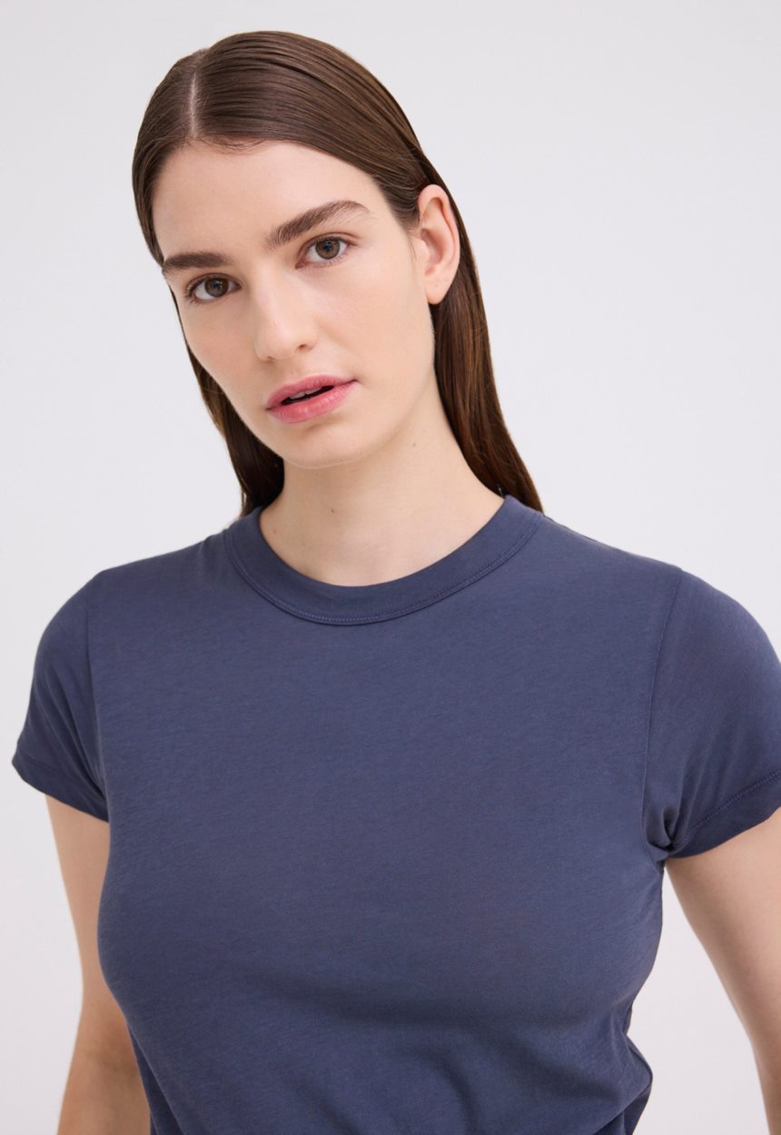 Jac+Jack Baby Pima Cotton Tee - Sly Blue